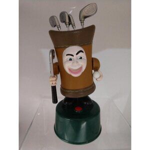 Animated Talking Golf Bag Bank Figurine By Mag-Nif Inc. 2000